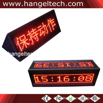 Double Sided LED Scrolling Message Display Sign Board Battery Powered 16X64